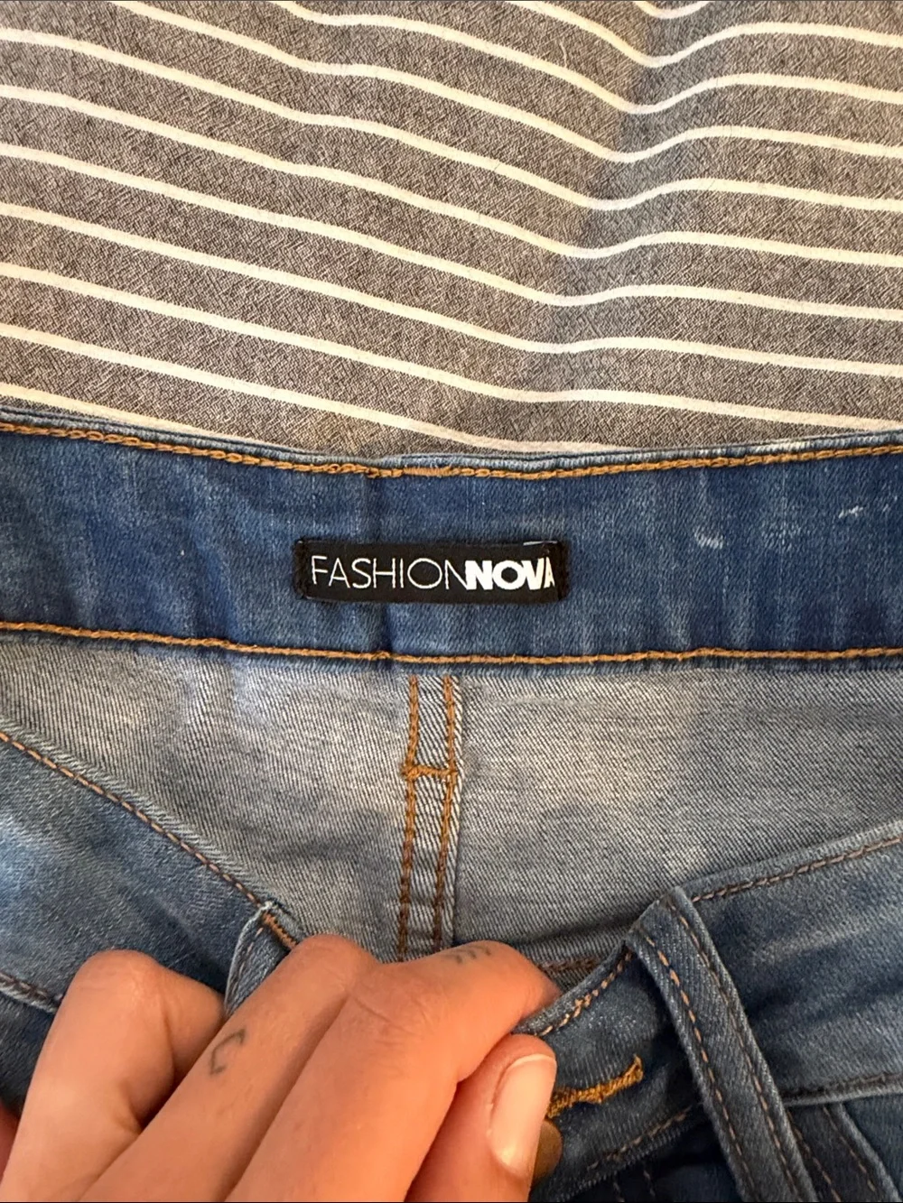 Fashion Nova Distressed Denim Shorts